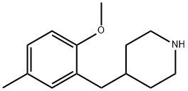 4-(2-METHOXY-5-METHYL-BENZYL)-PIPERIDINE Structural