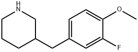 3-(3-FLUORO-4-METHOXY-BENZYL)-PIPERIDINE