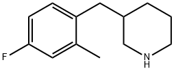 3-(4-FLUORO-2-METHYL-BENZYL)-PIPERIDINE