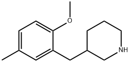 3-(2-METHOXY-5-METHYL-BENZYL)-PIPERIDINE Structural