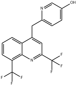 6-(2,8-BIS-TRIFLUOROMETHYL-QUINOLIN-4-YLMETHYL)-PYRIDIN-3-OL