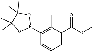 methyl 2-methyl-3-(4,4,5,5-tetramethyl-1,3,2-dioxaborolan-2-yl)benzoate Structural