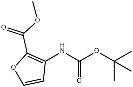 Methyl 3-(tert-butoxycarbonyl)furan-2-carboxylate Structural