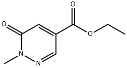 ethyl 1-methyl-6-oxo-1,6-dihydropyridazine-4-carboxylate Structural