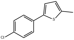 Thiophene, 2-(4-chlorophenyl)-5-methyl- Structural