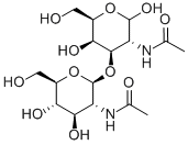 2-Acetamido-2-deoxy-3-O-(2-acetamido-2-deoxy-b-D-glucopyranosyl)-D-galactopyranose Structural