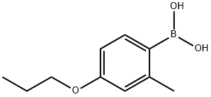 4-PROPOXY-2-METHYLPHENYLBORONIC ACID Structural