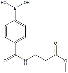 methyl 3-(4-boronobenzoylamino)propionate Structural