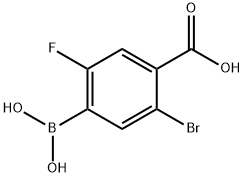 4-Borono-2-bromo-5-fluorobenzoic acid Structural