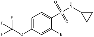 2-bromo-1-(cyclopropylsulfamoyl)-4-trifluoromethoxybenzene