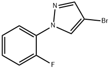 4-Bromo-1-(2-fluorophenyl)-1H-pyrazole Structural