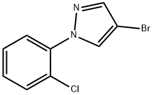 4-Bromo-1-(2-chlorophenyl)-1H-pyrazole Structural