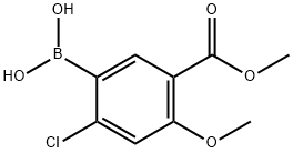 Methyl 5-borono-4-chloro-2-methoxybenzoate Structural