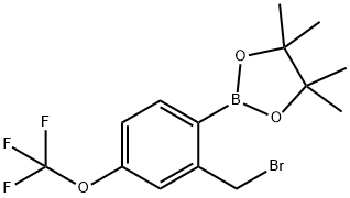 2-(2-(Bromomethyl)-4-(trifluoromethoxy)phenyl)-4,4,5,5-tetramethyl-1,3,2-dioxaborolane