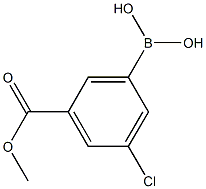 Methyl 3-borono-5-chlorobenzoate Structural