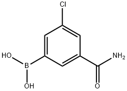 3-Carbamoyl-5-chlorophenylboronic acid Structural