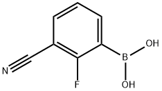 3-Borono-2-fluorobenzonitrile Structural