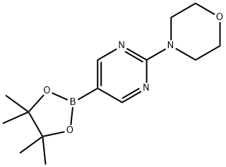 2-(4-MORPHOLINO)PYRIMIDINE-5-BORONIC ACID PINACOL ESTER Structural