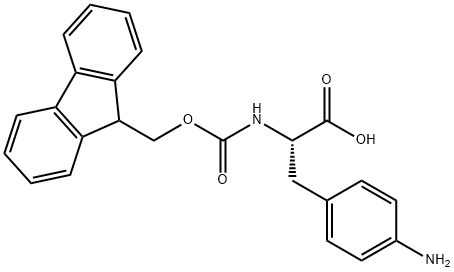 Fmoc-4-Amino-L-phenylalanine Structural