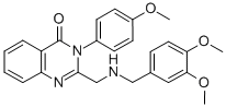 2-[[[(3,4-DIMETHOXYPHENYL)METHYL]AMINO]METHYL]-3-(4-METHOXYPHENYL)-4(3H)-QUINAZOLINONE Structural