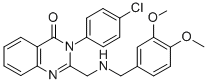 3-(4-CHLOROPHENYL)-2-[[[(3,4-DIMETHOXYPHENYL)METHYL]AMINO]METHYL]-4(3H)-QUINAZOLINONE