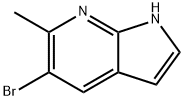 1H-Pyrrolo[2,3-b]pyridine, 5-bromo-6-methyl- Structural