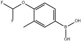 4-difluoromethoxy-3-methyl-benzeneboronic acid Structural