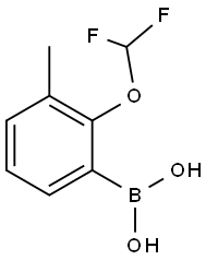 2-difluoromethoxy-3-methyl-benzeneboronic acid Structural