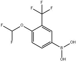 4-difluoromethoxy-3-trifluoromethyl-benzeneboronic acid Structural