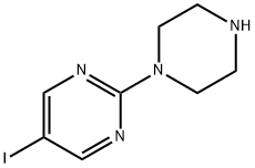 5-Iodo-2-(piperazin-1-yl)pyrimidine Structural