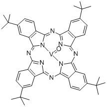 (TETRA-T-BUTYLPHTHALOCYANINATO)OXOVANADIUM(IV) Structural