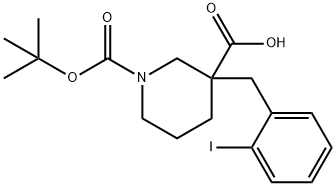 1-N-BOC-3-(2-IODOBENZYL) PIPERIDINE-3-CARBOXYLIC ACID