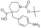 1-N-BOC-3-(4-AMINOBENZYL) PIPERIDINE-3-CARBOXYLIC ACID Structural