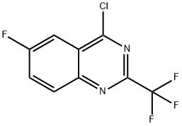 QUINAZOLINE, 4-CHLORO-6-FLUORO-2-(TRIFLUOROMETHYL)- Structural