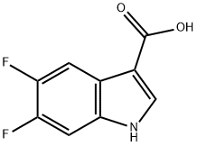 5,6-DIFLUORO-1H-INDOLE-3-CARBOXYLIC ACID Structural