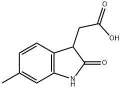 (6-METHYL-2-OXO-2,3-DIHYDRO-1H-INDOL-3-YL)ACETIC ACID Structural