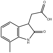 (7-METHYL-2-OXO-2,3-DIHYDRO-1H-INDOL-3-YL)ACETIC ACID Structural