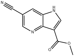 METHYL 6-CYANO-1H-PYRROLO[3,2-B]PYRIDINE-3-CARBOXYLATE Structural