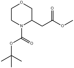 METHYL 4-N-BOC-MORPHOLINE-3-ACETATE Structural