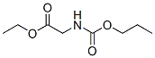 Glycine,  N-(propoxycarbonyl)-,  ethyl  ester Structural