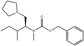 (S)-1-PYRROLIDIN-2-ISOBUTYL-2-(N-CBZ-N-METHYL)AMINO-ETHANE Structural