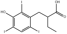 ALPHA-ETHYL-3-HYDROXY-2,4,6-TRIIODOHYDROCINNAMIC ACID Structural