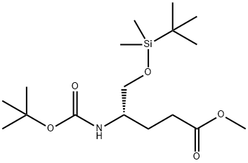 (S)-METHYL 4-(BOC-AMINO)-5-TBDMS-PENTANOATE Structural