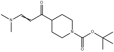 1-Piperidinecarboxylic acid, 4-[3-(dimethylamino)-1-oxo-2-propen-1-yl]-, 1,1-dim Structural