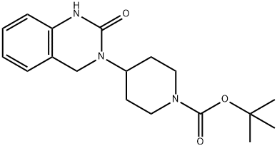 tert-butyl 4-(2-oxo-1,2-dihydroquinazolin-3(4H)-yl)piperidine-1-carboxylate Structural