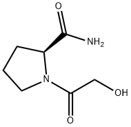 2-Pyrrolidinecarboxamide,1-(hydroxyacetyl)-,(S)-(9CI) Structural