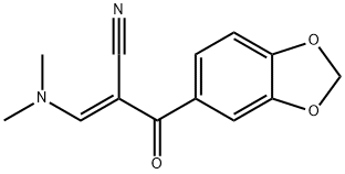 2-[(DIMETHYLAMINO)METHYLENE]-3-(3,4-METHYLENEDIOXYPHENYL)-3-OXO-PROPANENITRILE Structural