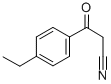 3-(4-Ethylphenyl)-3-oxopropanenitrile Structural