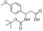 3-N-Boc-Amino-3-(4-methoxyphenyl)propionic acid Structural