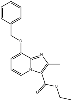 8-BENZYLOXY-2-METHYL-IMIDAZO[1,2-A]PYRIDINE-3-CARBOXYLIC ACID ETHYL ESTER Structural